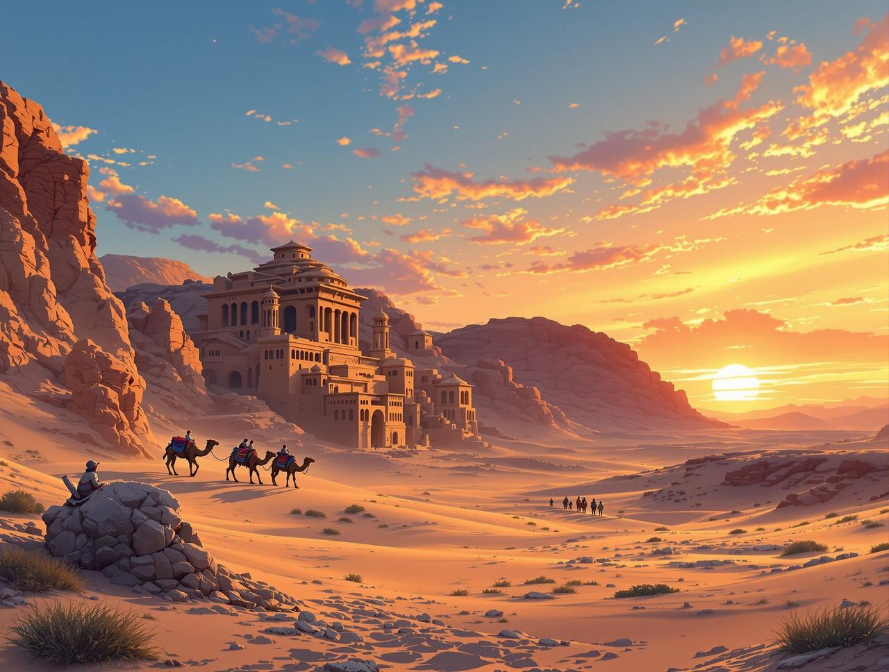 漫剧免费与敦煌城市文旅合作 - 《丝路花雨·敦煌篇》